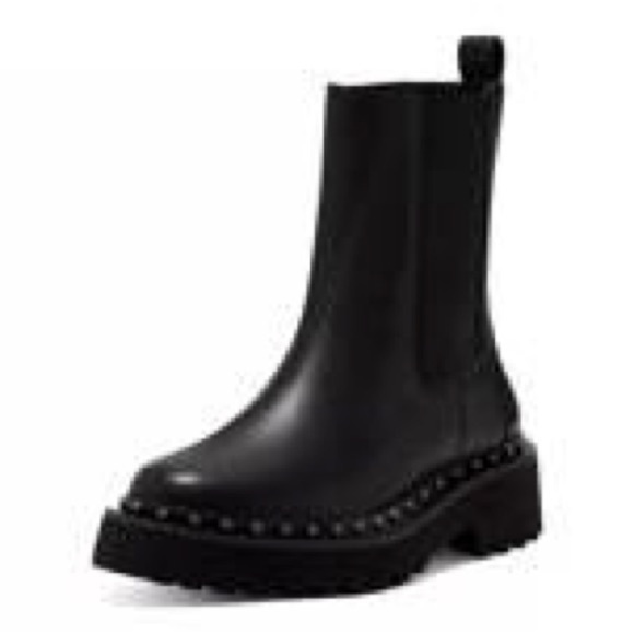 Vince Camuto Black Studded Ankle Booties - Picture 2 of 14